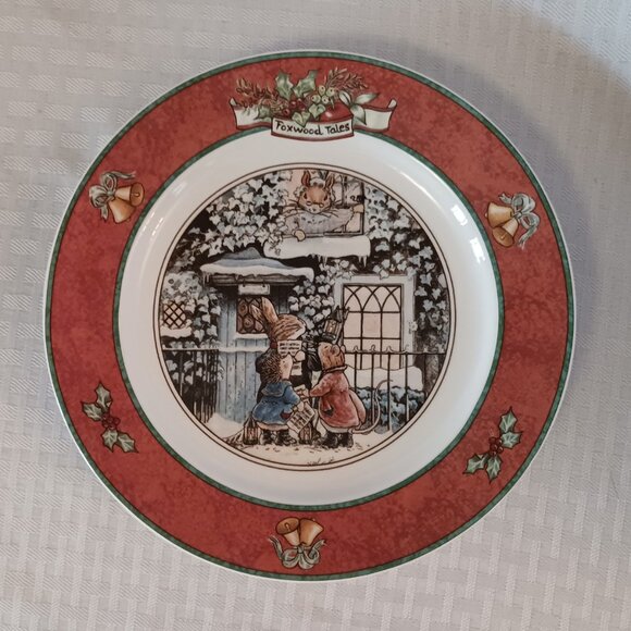 Vintage Rare 1994 Villeroy & Boch Foxwood Tales Christmas Surprise